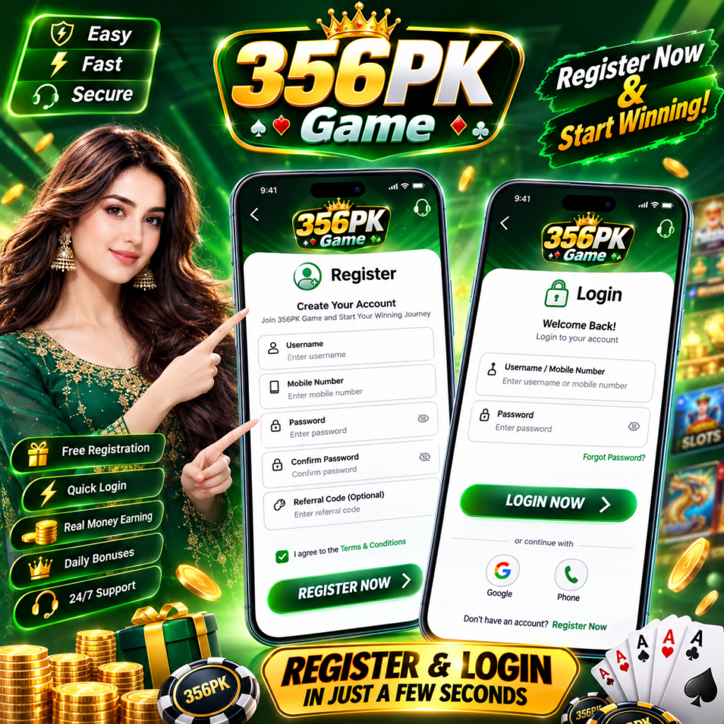 Registered and login 356pk App