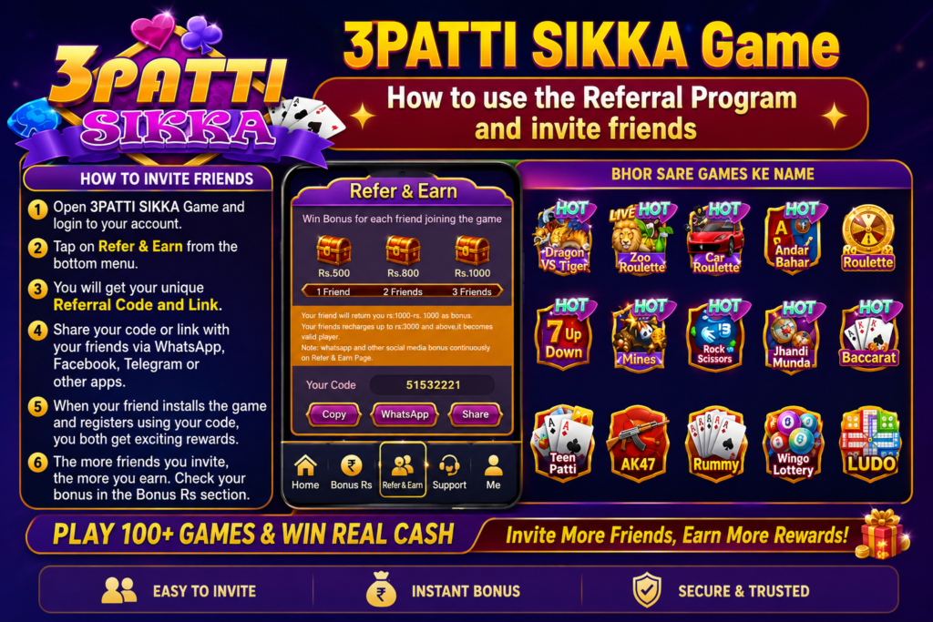 3PATTI SIKKA Game