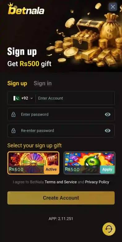 Sign up Betnala