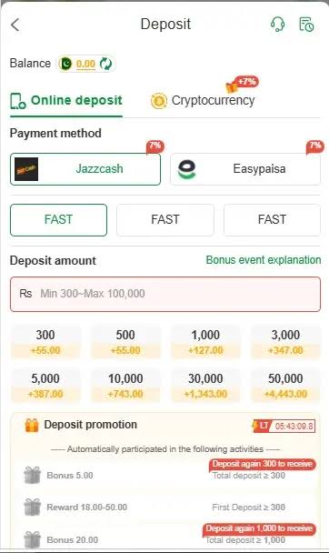 Deposit and withdraw XK777 APK