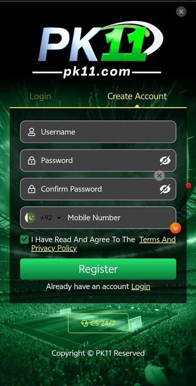Login and Registered PK11 App