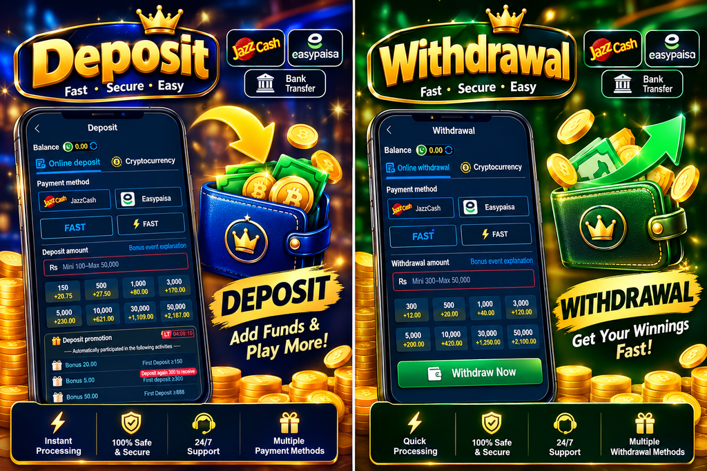 Deposit and Withdraw he786 APK