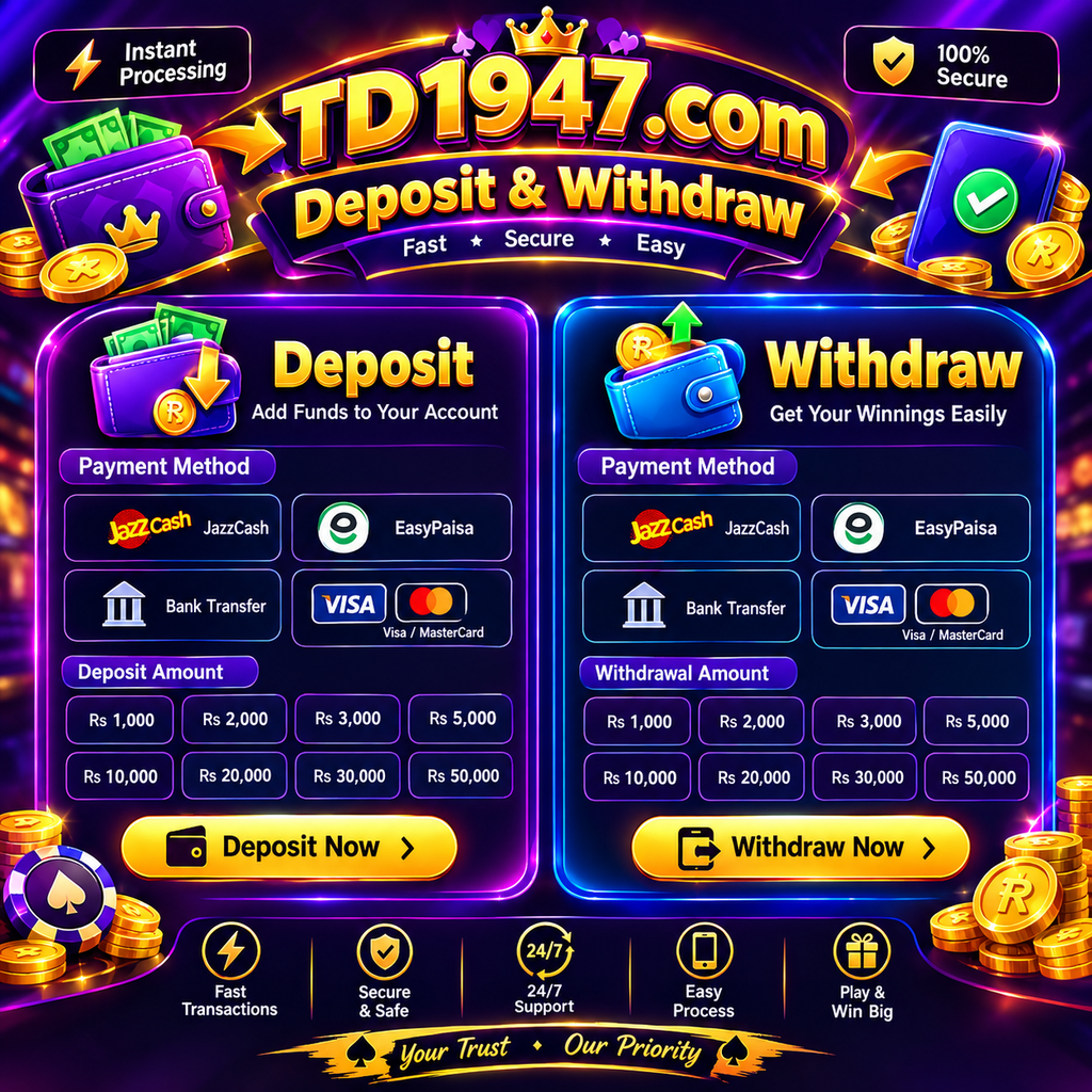 Deposit and Withdrwal